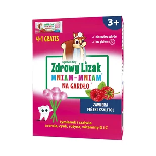 Starpharma Zdrowy Lizak Mniam-Mniam Na Gardło 5x6g - Produkty specjalne dla sportowców - miniaturka - grafika 4