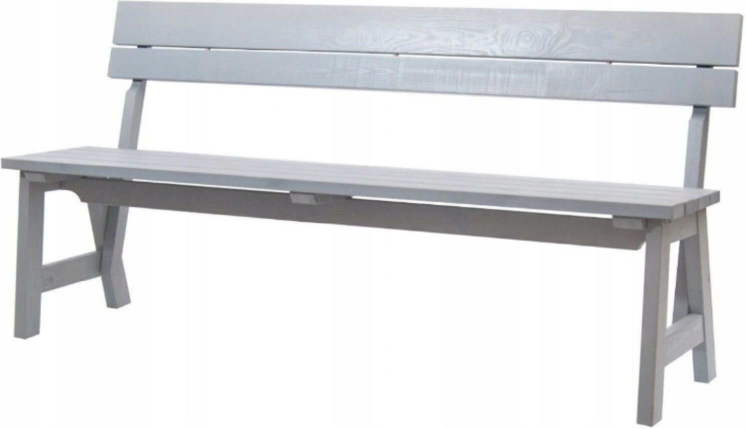Ławka ogrodowa drewno sosnowe szara ławka parkowa ławka z oparciem ławka meble ogrodowe Robust 9855