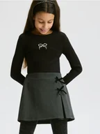 Sukienki i spódniczki dla dziewczynek - Reserved - Spódnica z szortami - ciemnoszary - miniaturka - grafika 1