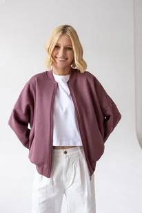 Bomberka Sporty Chic Rose Brown - Bluzy damskie - miniaturka - grafika 1