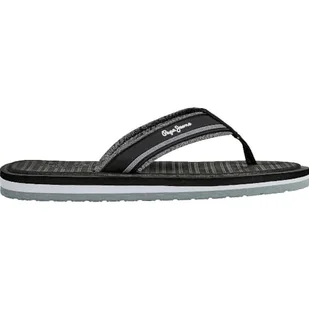Pepe Jeans Męskie klapki West Basic, czarne (czarne), 39 EU, Czarny, 6 UK - Klapki i japonki męskie - miniaturka - grafika 1