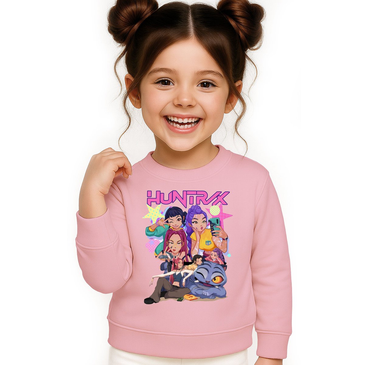 BLUZA DZIECIĘCA KPOP DEMON HUNTERS HUNTRIX 134-140 BAWEŁNIANA JAKOŚĆ