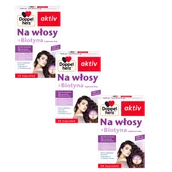 Włosy, skóra, paznokcie - 3x Doppelherz® aktiv Na włosy + Biotyna, 3x30 kapsułek ZESTAW - miniaturka - grafika 1