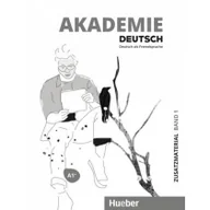 Książki do nauki języka niemieckiego - Hueber Akademie Deutsch A1+ T.1 materiały dodatkowe praca zbiorowa - miniaturka - grafika 1