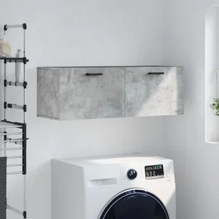 Vidaxl Szafka Wisząca, Szarość Betonu, 100X36,5X35 cm - Szafki na klucze - miniaturka - grafika 1