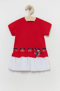 Sukienki - Birba&Trybeyond Birba&Trybeyond sukienka dziecięca kolor czerwony mini prosta - grafika 1