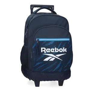 Reebok Jhon Plecak Compact 2 Wheels Niebieski 32x43x21 cms Poliester 28,9L by Joumma Bags, niebieski, Kompaktowy plecak 2 koła - Plecaki - miniaturka - grafika 1