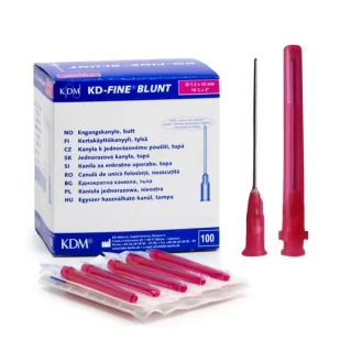 Igły do pobierania leków z filtrem 50mm x 1,2mm 18G KDM KD-Fine Blunt 100szt - Meble i wyposażenie gabinetów medycznych - miniaturka - grafika 1