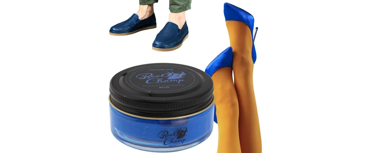 Krem Do Butów Pielęgnacji Obuwia Skóry CleanGang Pasta Niebieski 50ml 122 BLUE