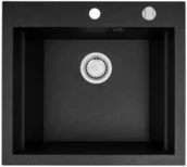 Zlewozmywaki - Zlewozmywak Pyramis SIROS  57x51,5 1B biały polarny 070085301 - miniaturka - grafika 1