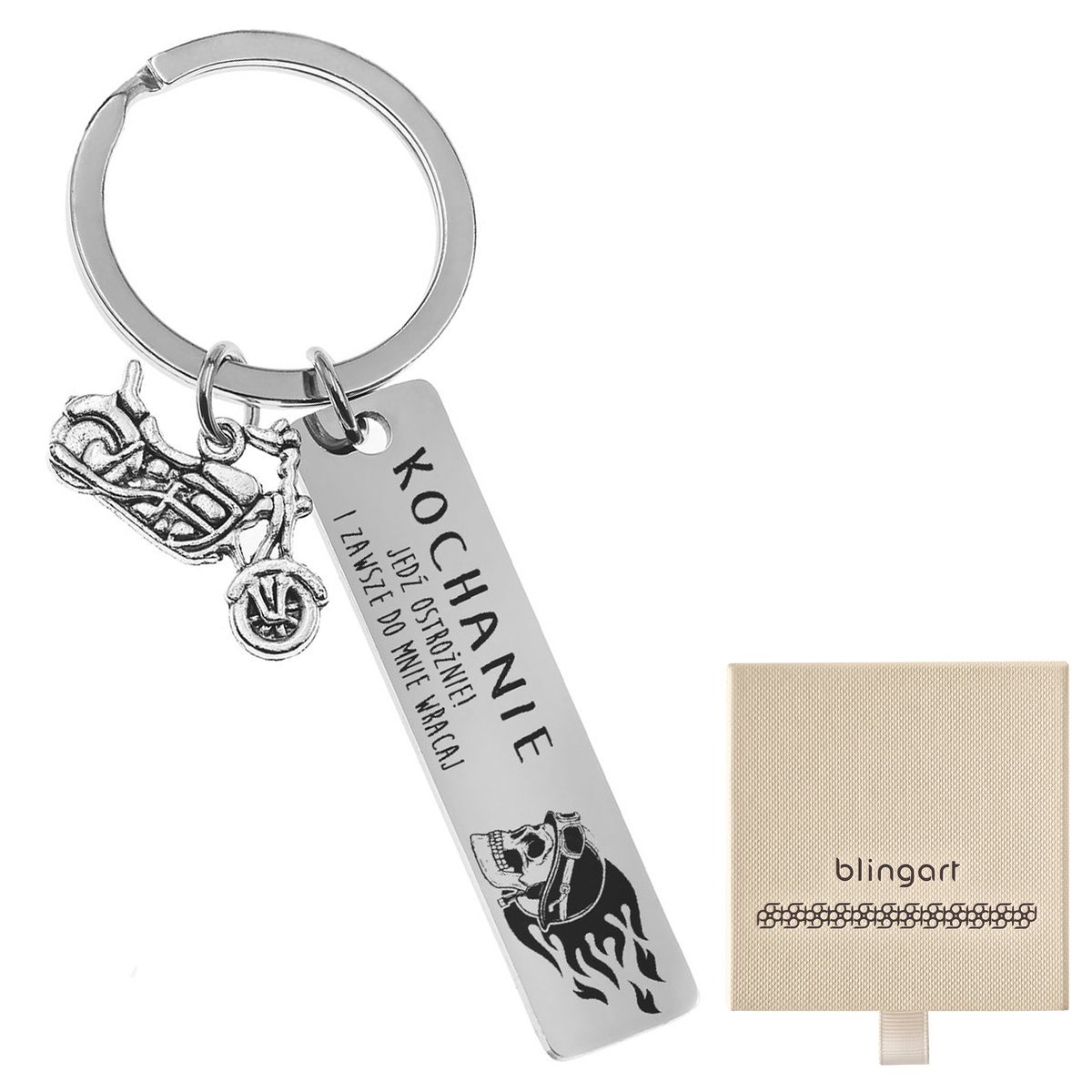 Brelok do kluczy Z GRAWEREM MOTOCYKL