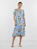 Sukienki - YAS Sukienka codzienna 26029672 Niebieski Regular Fit - miniaturka - grafika 1