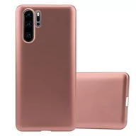 Etui i futerały do telefonów - Pokrowiec Do Huawei P30 PRO w METALLIC RÓŻOWE ZŁOTO Etui TPU Silikon Obudowa Ochronny Case Cover Cadorabo - miniaturka - grafika 1