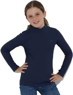 Bluzki damskie - Bluzka dziewczęca Tommy Hilfiger Tjw Rib Mock Neck półgolf-152 - miniaturka - grafika 1