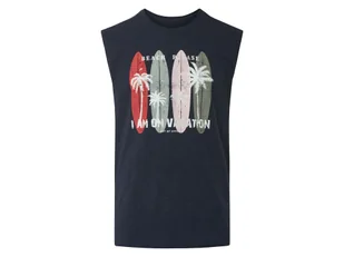 esmara® T-shirt męski z bawełny (Granatowy, M (48/50)) - Koszulki męskie esmara® T-shirt męski z bawełny (Granatowy, M (48/50)) - Koszulki męskie - miniaturka - grafika 1