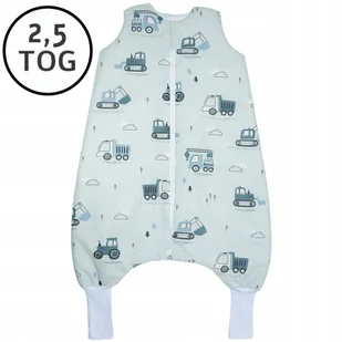 CAŁOROCZNY ŚPIWOREK Z NOGAWKAMI 56-68 XS 2,5 TOG BAWEŁNA100% PRODUKT POLSKI - Śpiworki dla dzieci - miniaturka - grafika 1