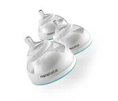 Akcesoria do karmienia - Nanobebe Nanobebe Butelka do karmienia / przechowywania pokarmu 150 ml 3PAK TURKUS - miniaturka - grafika 1