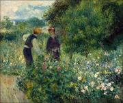 Plakaty - Galeria Plakatu, Plakat, Picking Flowers, Auguste Renoir, 40x30 cm - miniaturka - grafika 1