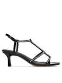 Sandały damskie - Badura Sandały JUSTINE-21723-115 Czarny - miniaturka - grafika 1