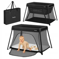 Łóżeczka i kojce - Łóżeczko dziecięce turystyczne + kojec 3w1 lekkie, składane Lionelo Alice - miniaturka - grafika 1