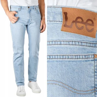 Lee RIDER SLIM Winter Blue Sky DOPASOWANE ZWĘŻANE BLUE DżINS W33 L30 - Spodnie męskie - miniaturka - grafika 1
