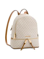 Plecaki - MICHAEL Michael Kors Plecak Rhea Zip 30S7GEZB1B Beżowy - miniaturka - grafika 1