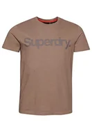 Koszulki męskie - Superdry Koszulka męska z nadrukiem, Kamień Dark Grey, 3XL - miniaturka - grafika 1