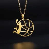 Wisiorki - Naszyjnik wisiorek dunk jordan nba koszykówka prezent streetwear - miniaturka - grafika 1