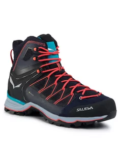 Trampki męskie - Salewa Trekkingi Ws Mtn Trainer Lite Mid Gtx GORE-TEX 61360-3989 Granatowy - grafika 1