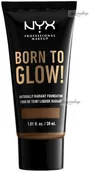 Podkłady do twarzy - NYX Professional Makeup - BORN TO GLOW - NATURALLY RADIANT FOUNDATION - Rozświetlający podkład do twarzy - MOCHA - miniaturka - grafika 1