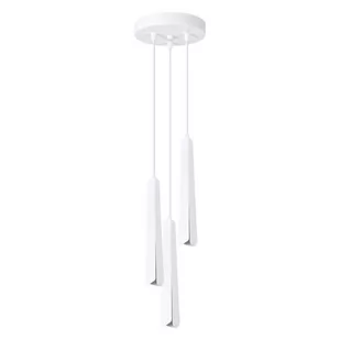 Lampa wisząca PRYSM 3P biała SOLLUX LIGHTING - Lampy sufitowe - miniaturka - grafika 1