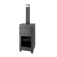 Ogrzewacze tarasowe - Esschert Design Kominek tarasowy z piecem do pizzy - miniaturka - grafika 1