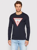 Koszulki męskie - Guess Longsleeve M2YI31 I3Z11 Granatowy Slim Fit - miniaturka - grafika 1