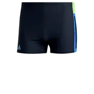Kąpielówki męskie - adidas Męskie bokserki do pływania Colorblock 3 paski, 26, Czarny, 152 - miniaturka - grafika 1