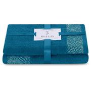 Ręczniki - AmeliaHome, Ręcznik Bellis niebieski 50x90+70x130 cm - miniaturka - grafika 1