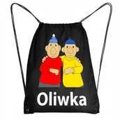 Plecaki worki - Worek Szkolny Workoplecak WF Do Przedszkola Szkoły PAT I MAT + IMIĘ 10 - miniaturka - grafika 1