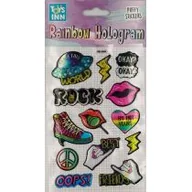 Zabawki kreatywne - Stnux Naklejki rainbow hologram - Rock - miniaturka - grafika 1