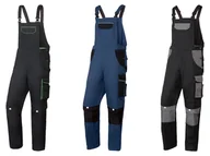 Odzież robocza - PARKSIDE PARKSIDE Ogrodniczki robocze męskie, 1 para (48, Niebieski/czarny) 4055334444088 - miniaturka - grafika 1