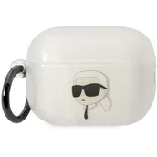 Akcesoria do słuchawek - Karl Lagerfeld KLAP2HNIKTCT Airpods Pro 2 cover transparent  Ikonik Karl Lagerfeld - miniaturka - grafika 1