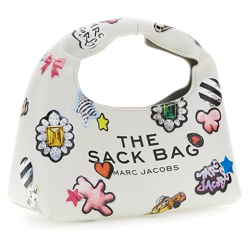 Marc Jacobs Damska torba mini worek, biała multi, 1 x 1 x 1, biały i kolorowy, 1x1x1