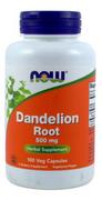 Suplementy naturalne - Now Foods Dandelion Root Mniszek lekarski 500 mg Suplement diety 100 kaps. - miniaturka - grafika 1