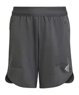 Spodenki damskie - adidas B Heat.rdy Sho szorty chłopięce, Szary/Amaimp, 12 lat - miniaturka - grafika 1