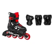 Rolki - Rolki dziecięce Rollerblade Microblade Combo Black/Red EUR 36,5-40,5 - miniaturka - grafika 1