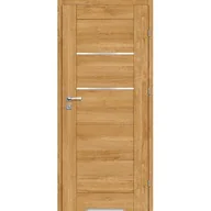 Drzwi wewnętrzne - Skrzydło drzwiowe Vinci 70P dąb karmelowy 30 + podcięcie wentylacyjne + zamek blokada - miniaturka - grafika 1