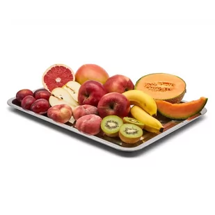 Taca TADAR, srebrna, 45x35 cm - Tace i patery - miniaturka - grafika 1