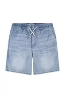 Spodnie i spodenki dla chłopców - Levi's szorty jeansowe dziecięce kolor niebieski regulowana talia - miniaturka - grafika 1