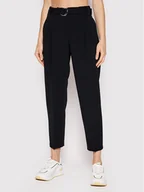 Spodnie damskie - Boss Spodnie materiałowe Tapia 50438985 Czarny Regular Fit - miniaturka - grafika 1