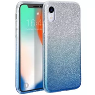 Pozostałe akcesoria do telefonów - Etui IPHONE 14 PRO Brokat Glitter srebrno-niebieskie - miniaturka - grafika 1