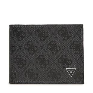 Duży Portfel Męski Guess SMVELE LEA24 Czarny - Portfele - miniaturka - grafika 1