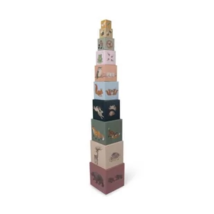 Filibabba Piramida edukacyjna Cyfry Nordic animals - Układanki dla dzieci - miniaturka - grafika 1